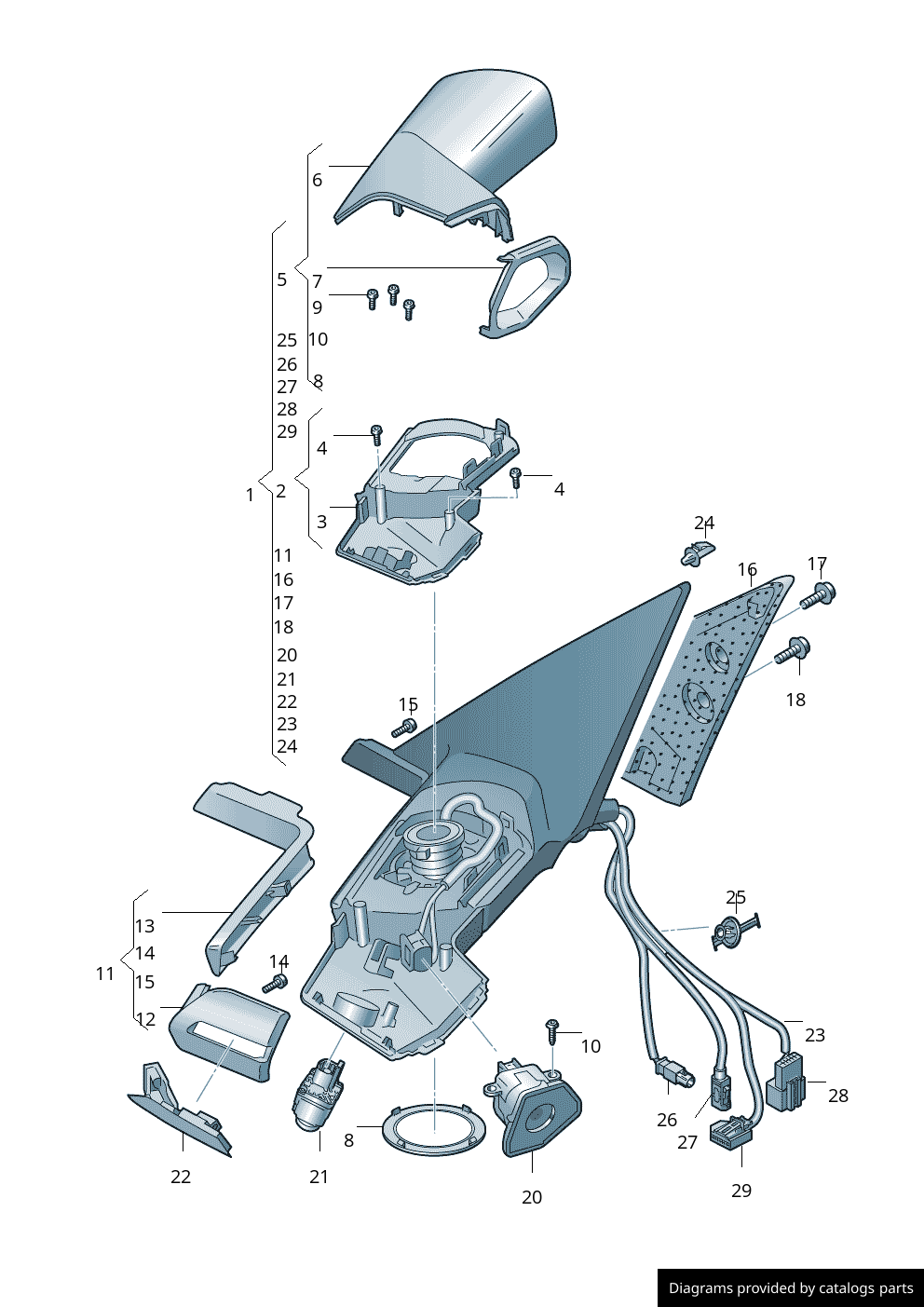 Car part diagram