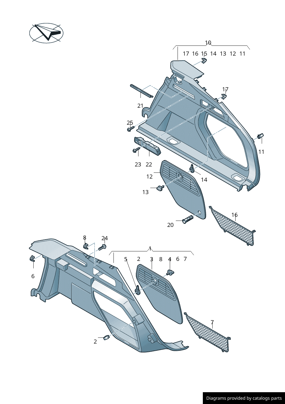 Car part diagram