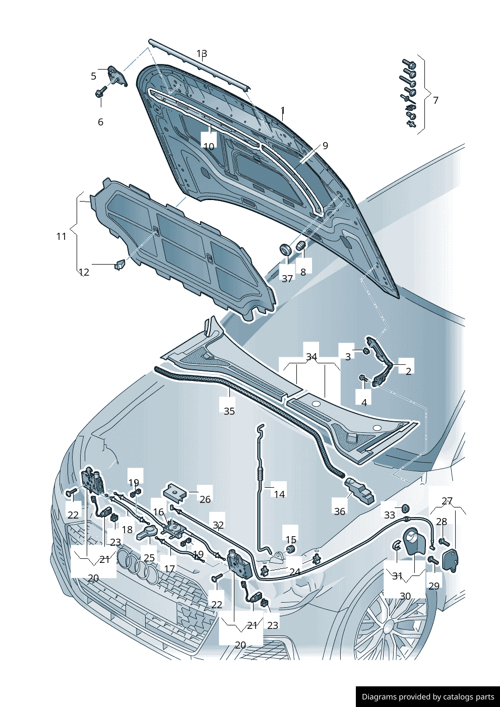 Car part diagram