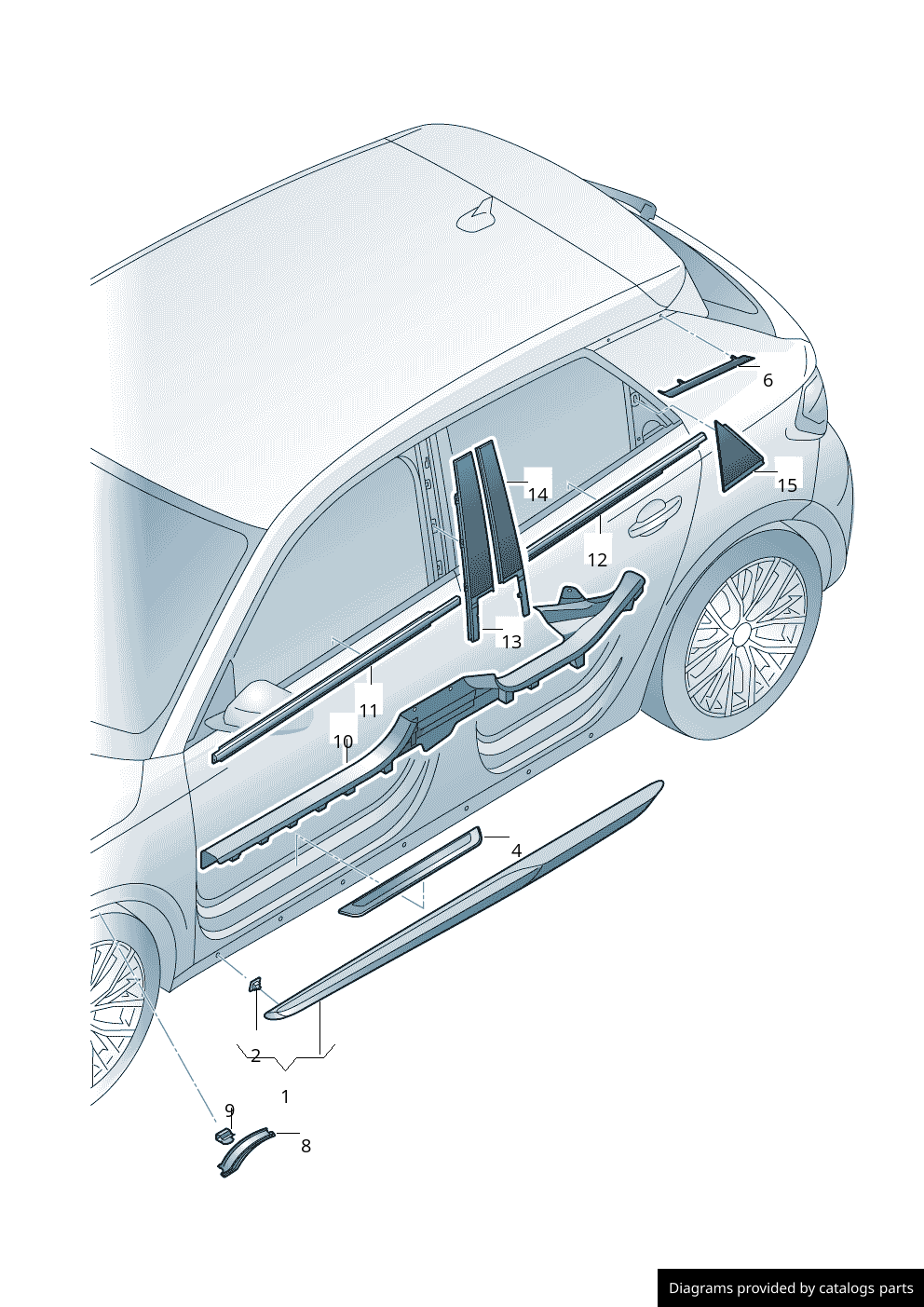 Car part diagram