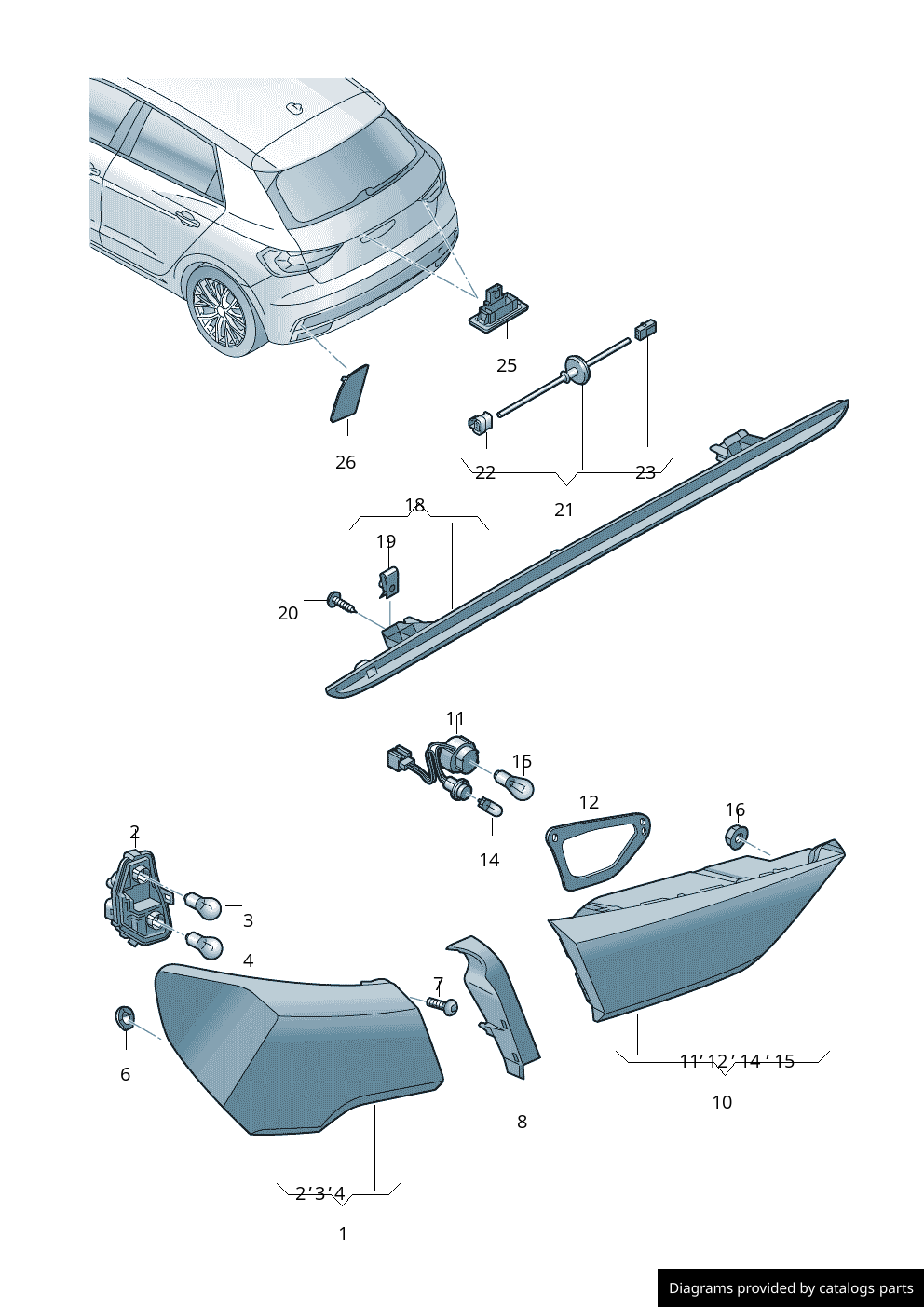 Car part diagram
