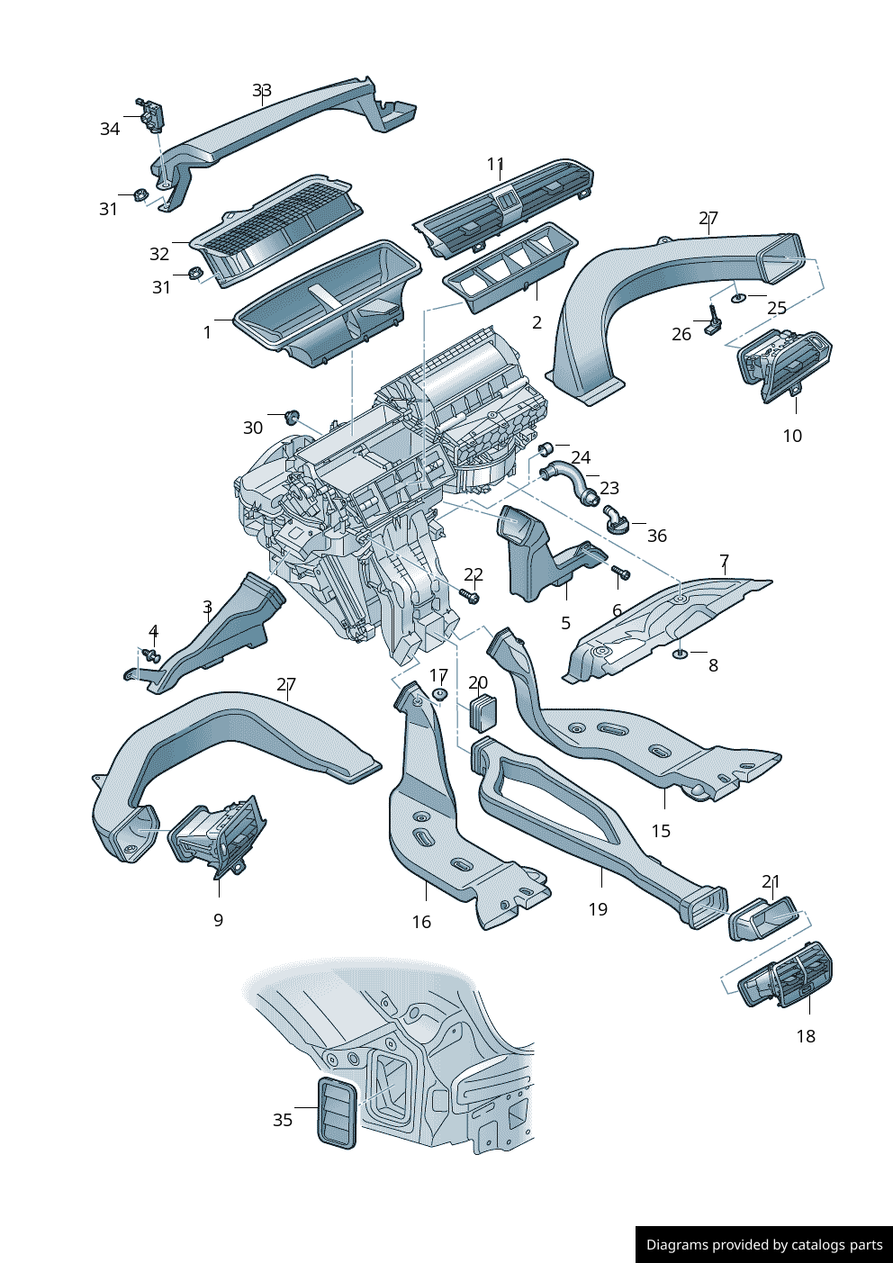 Car part diagram