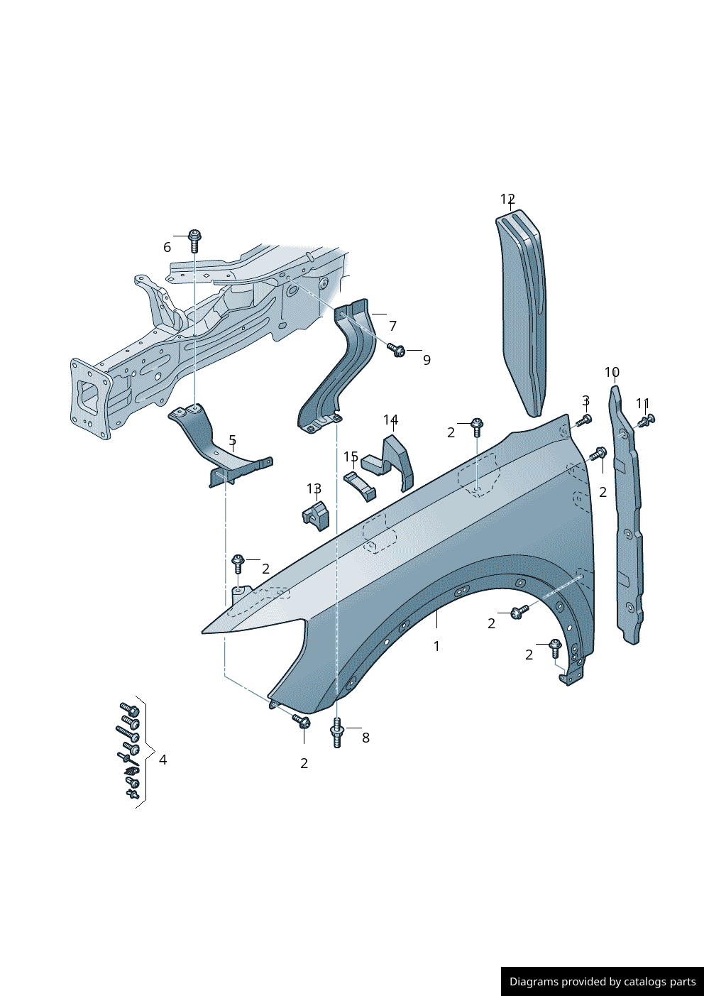 Car part diagram