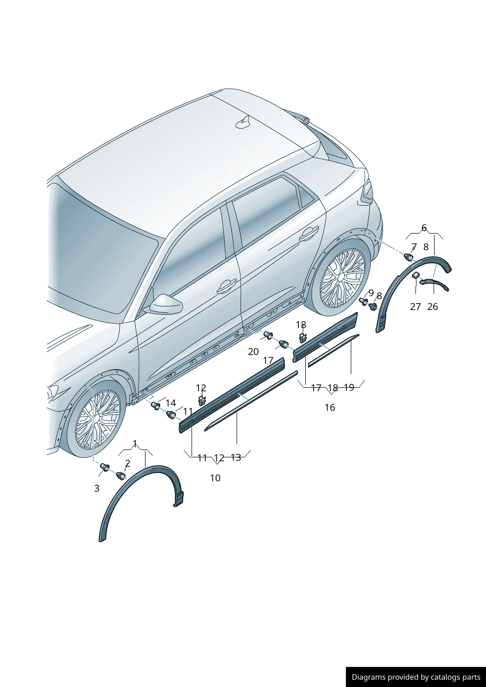 Car part diagram