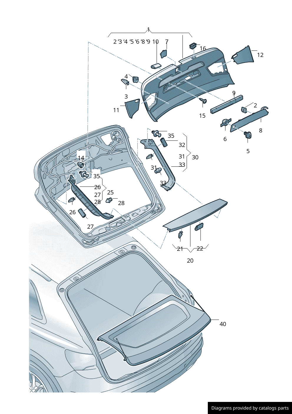 Car part diagram