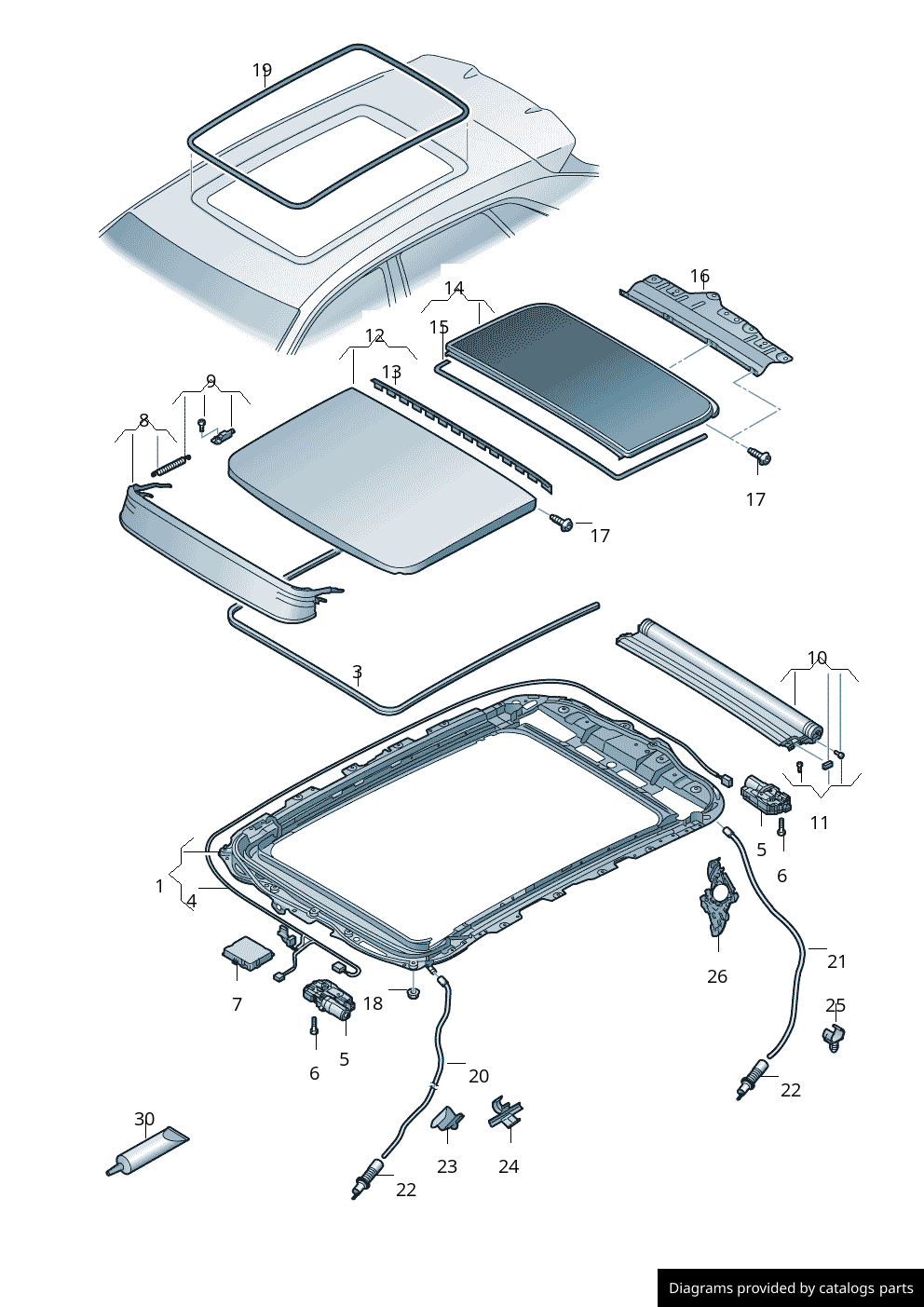 Car part diagram
