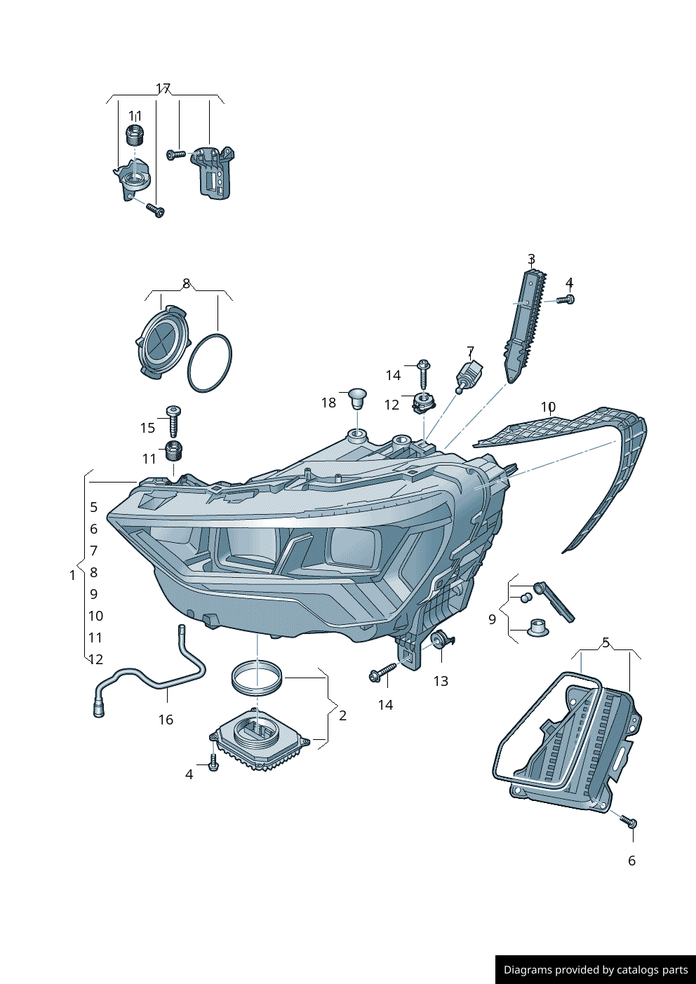 Car part diagram