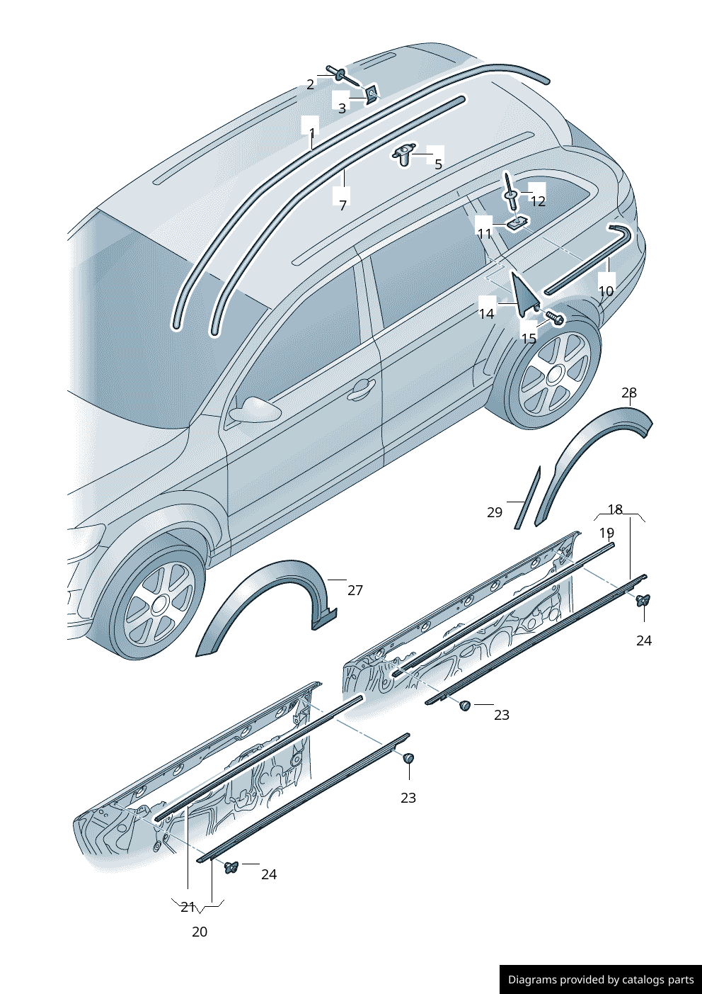 Car part diagram