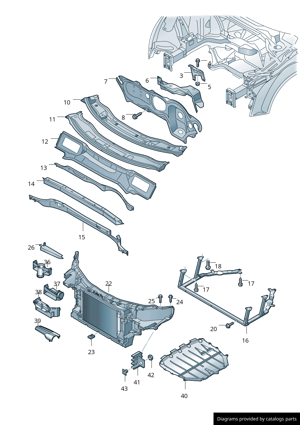 Car part diagram