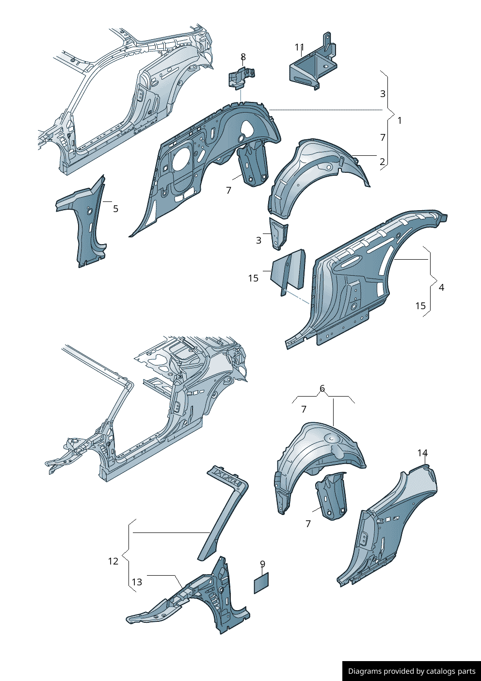 Car part diagram