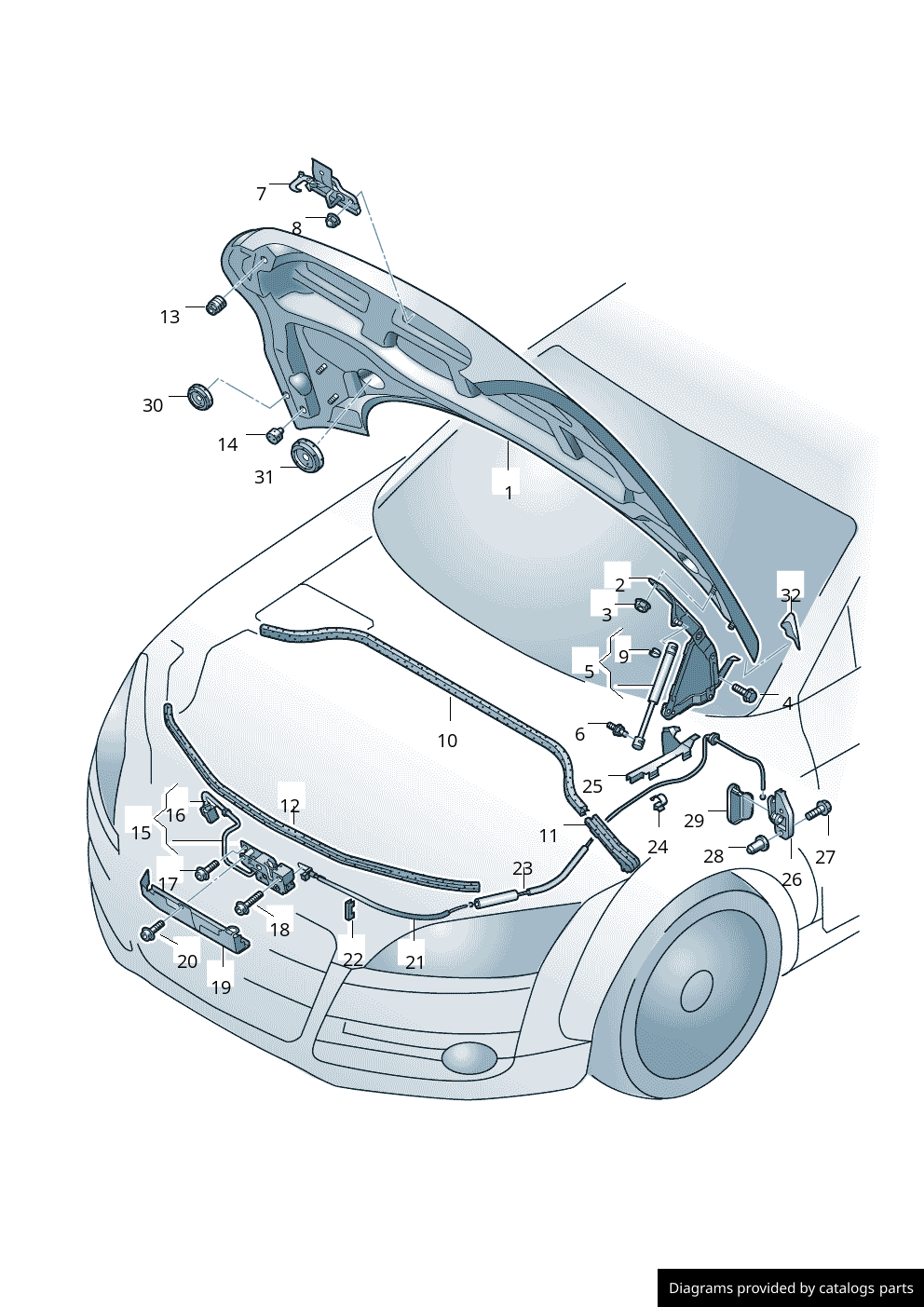 Car part diagram