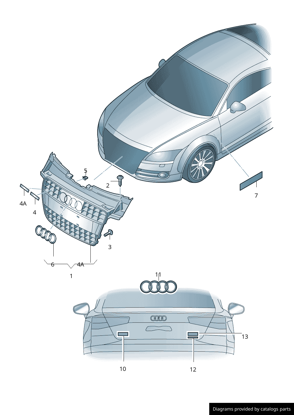 Car part diagram