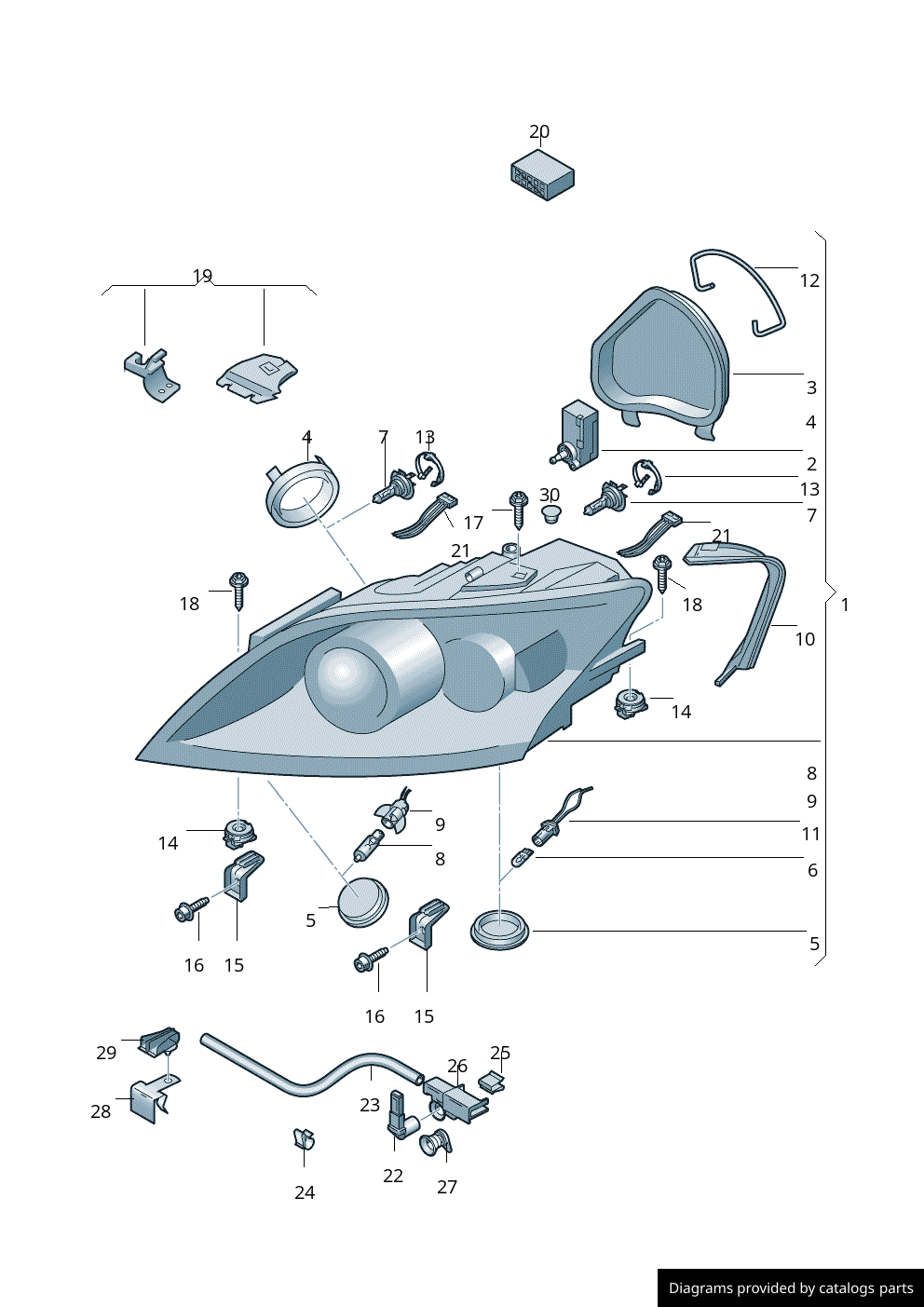 Car part diagram