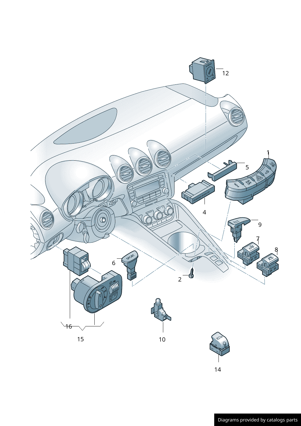 Car part diagram