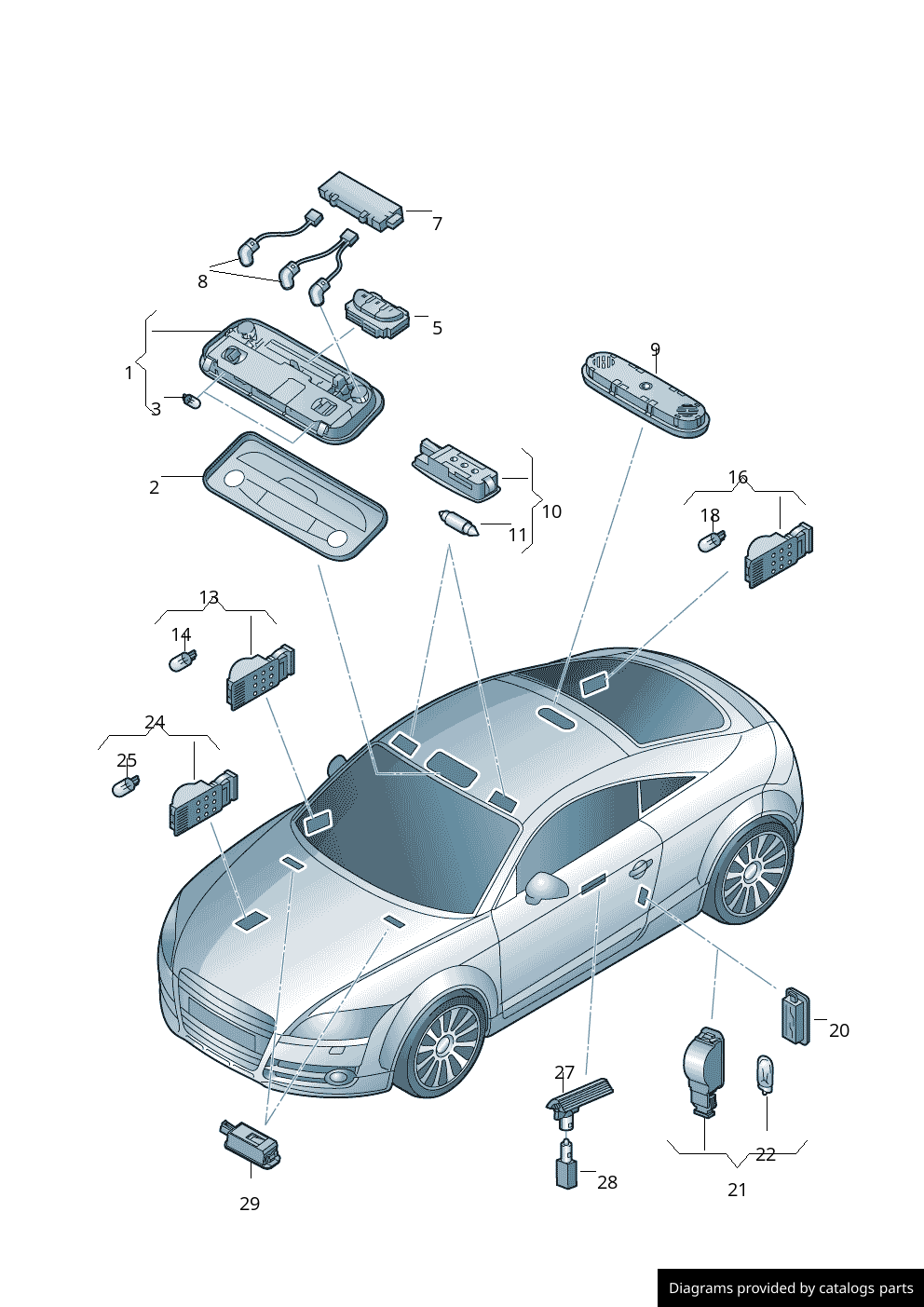 Car part diagram