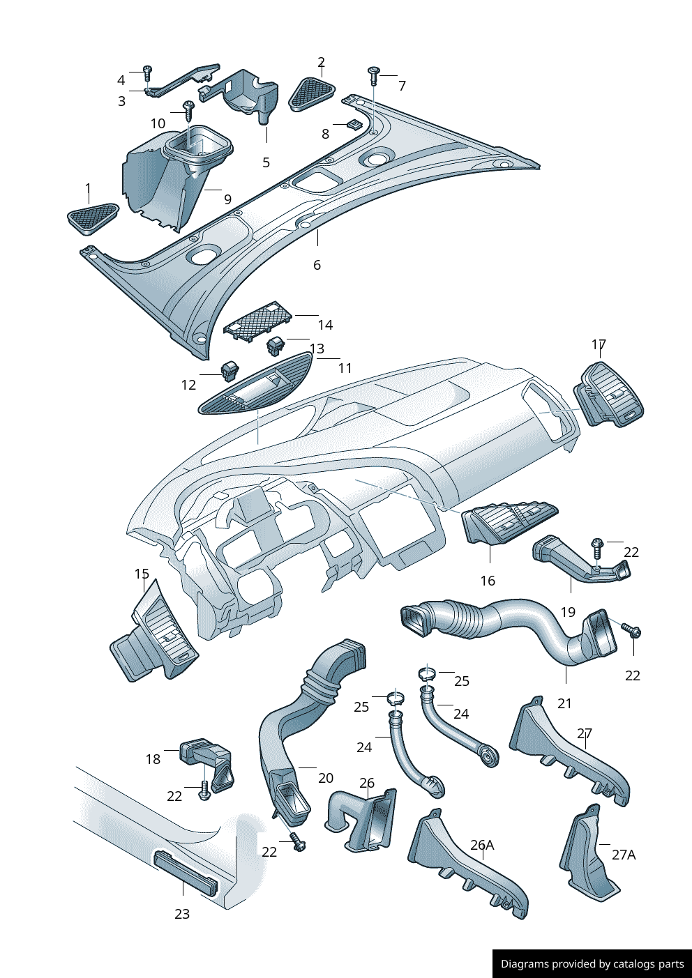 Car part diagram