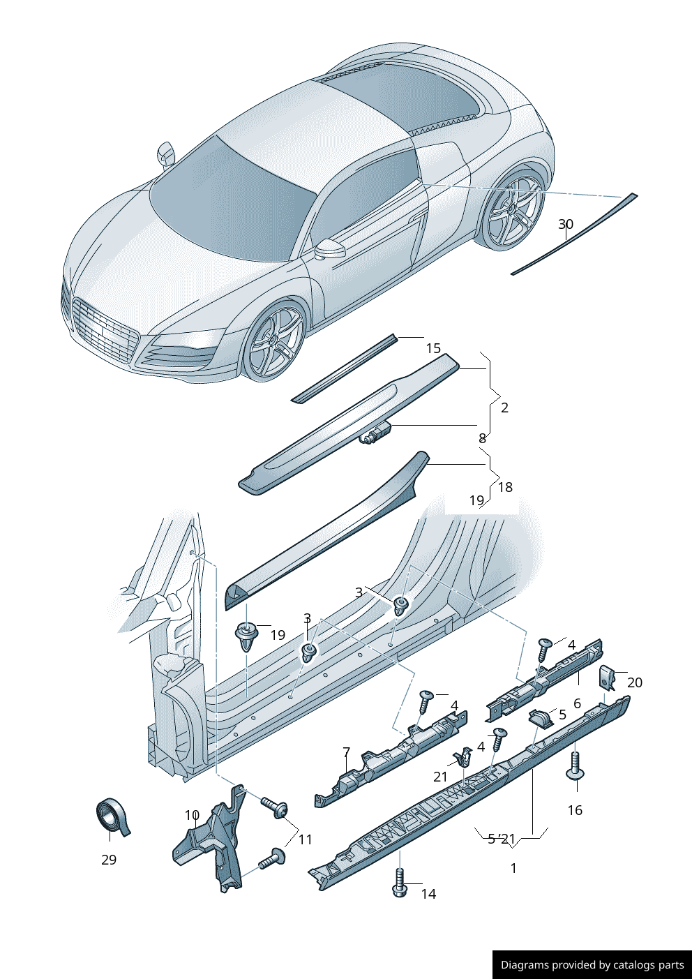Car part diagram