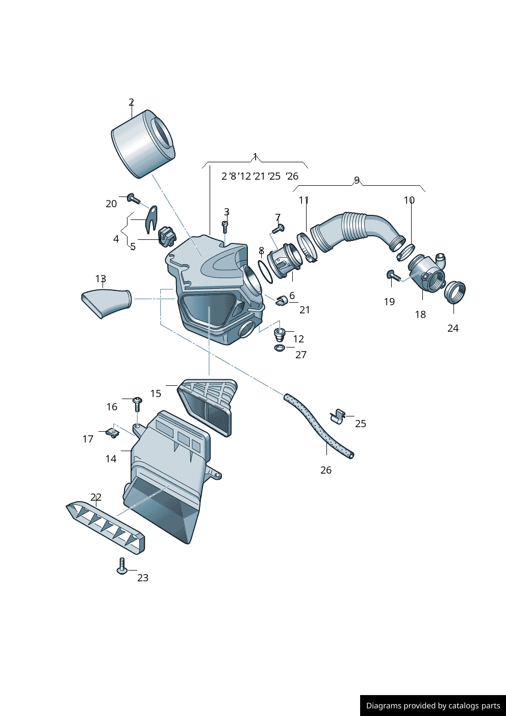 Car part diagram