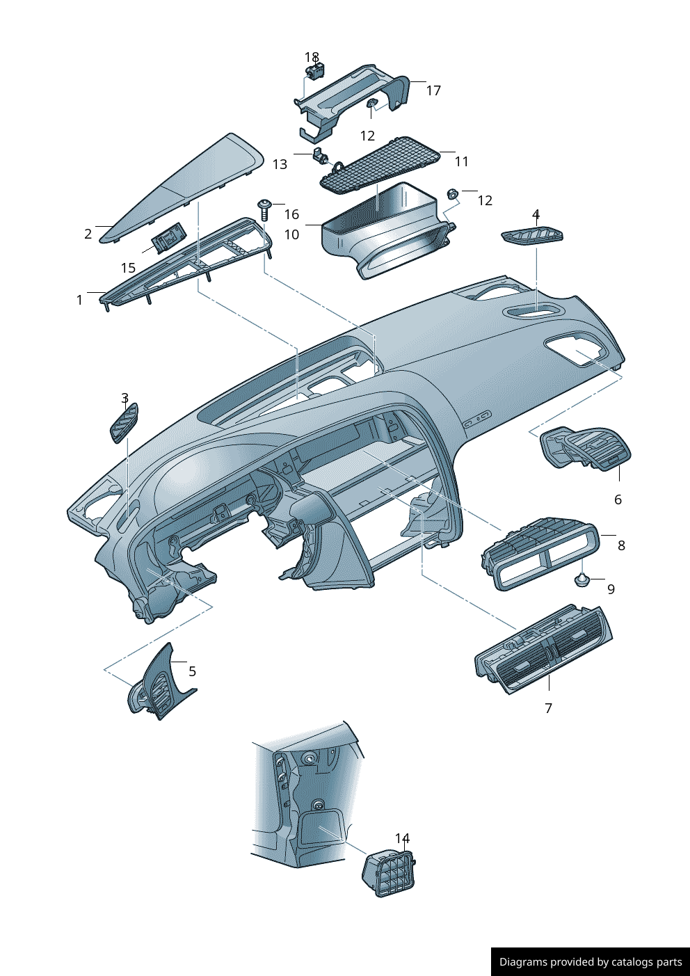 Car part diagram