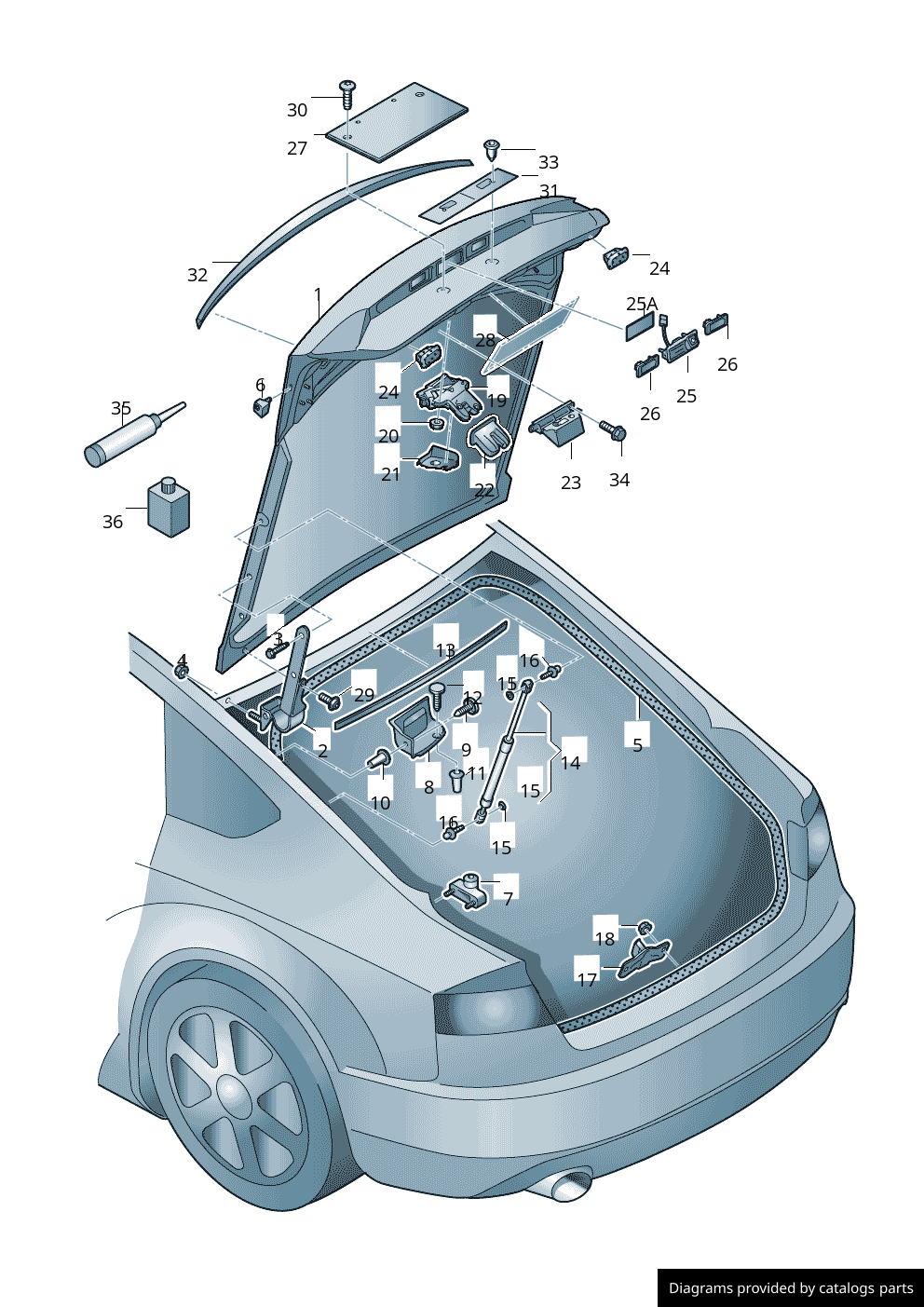 Car part diagram
