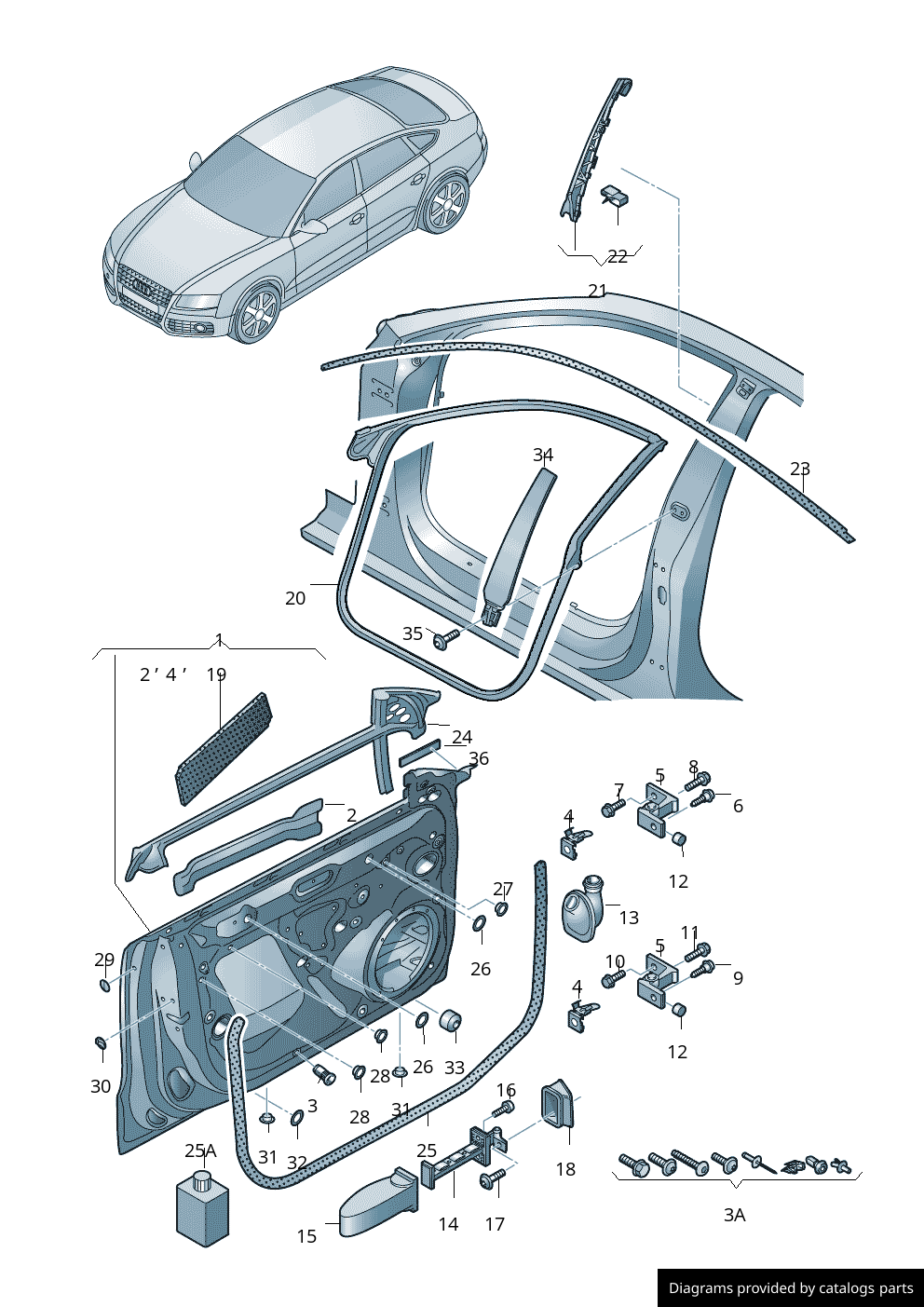 Car part diagram