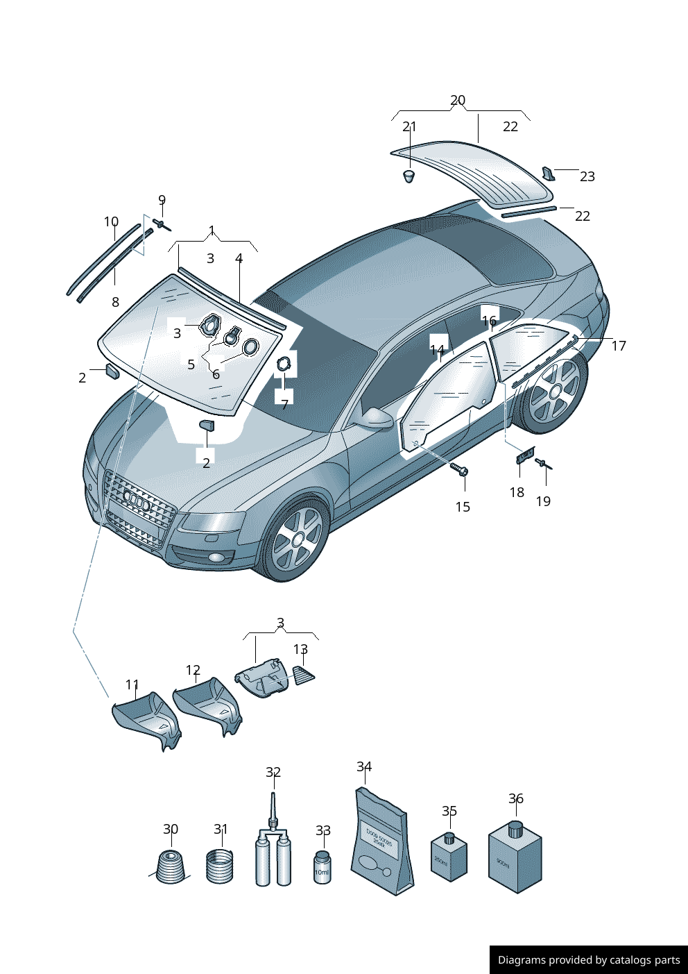 Car part diagram