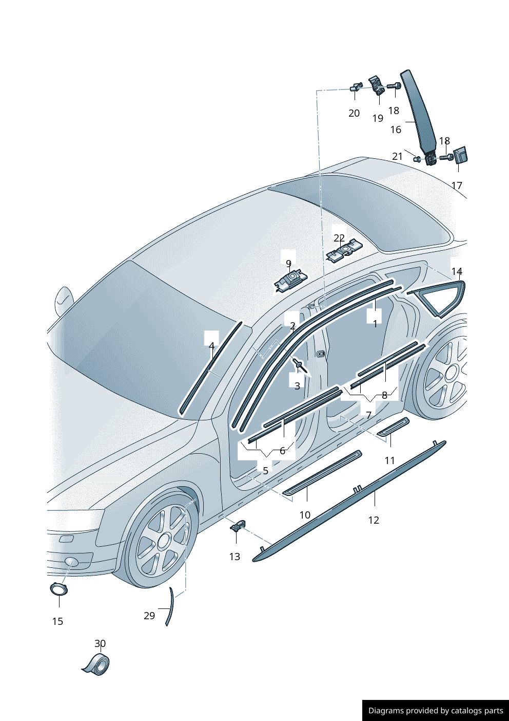 Car part diagram