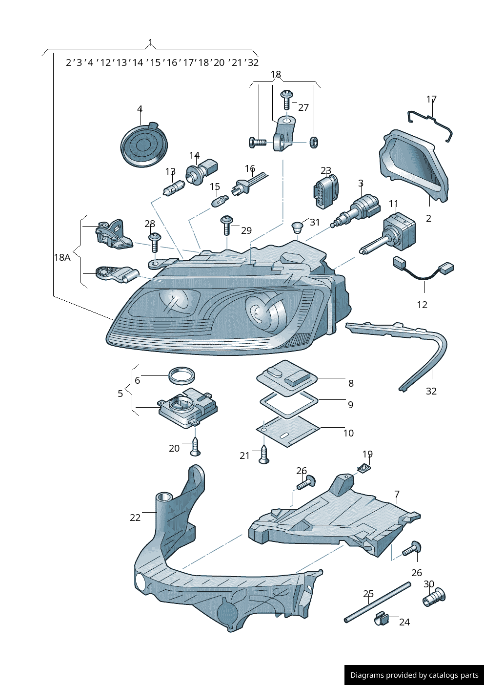 Car part diagram