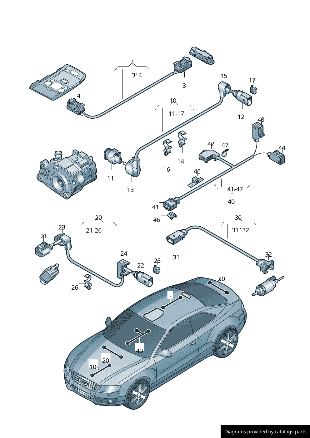 Car part diagram