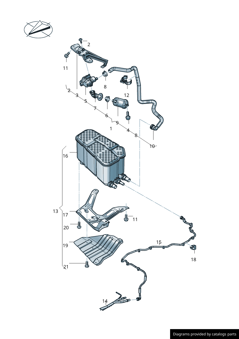 Car part diagram