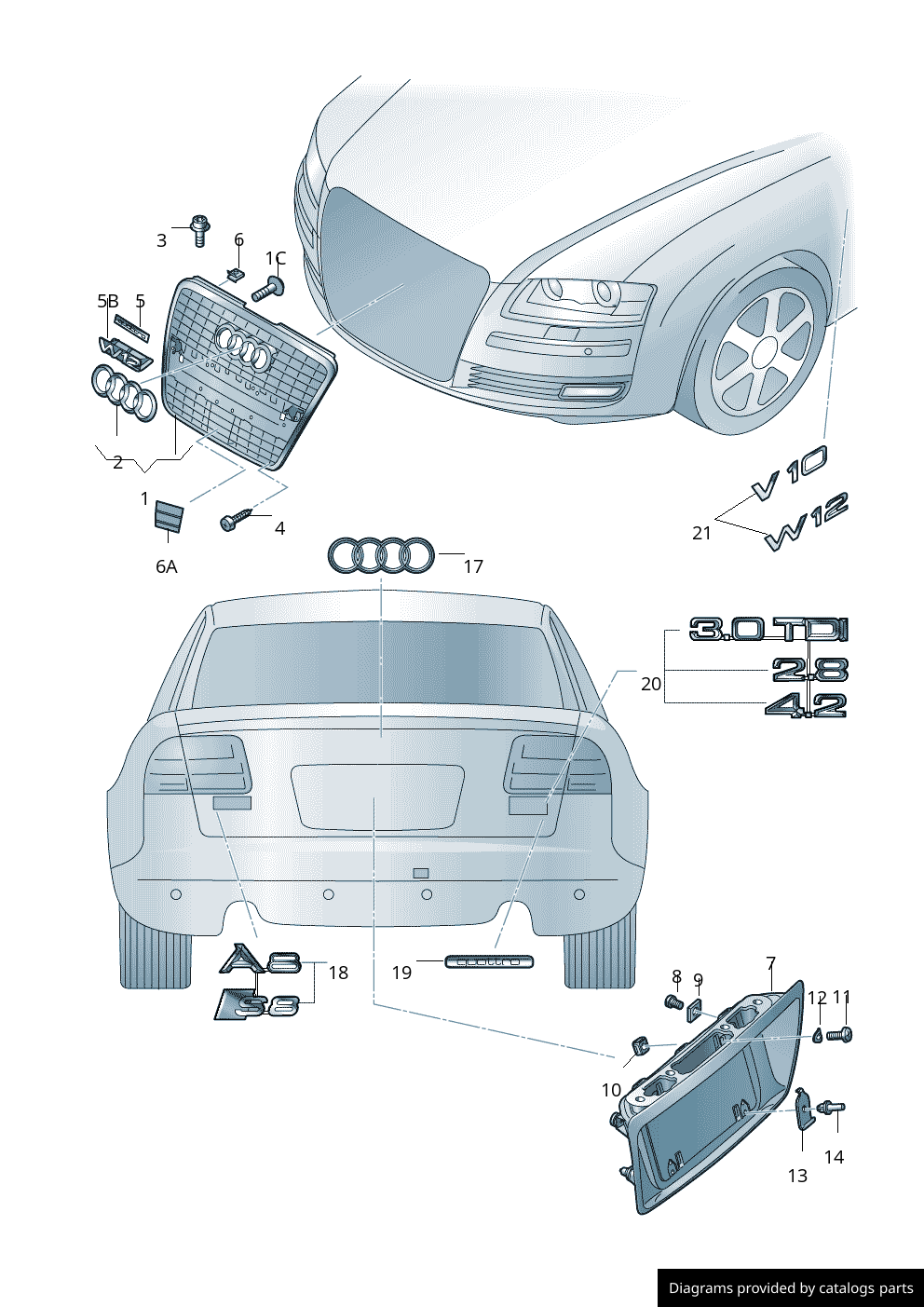 Car part diagram