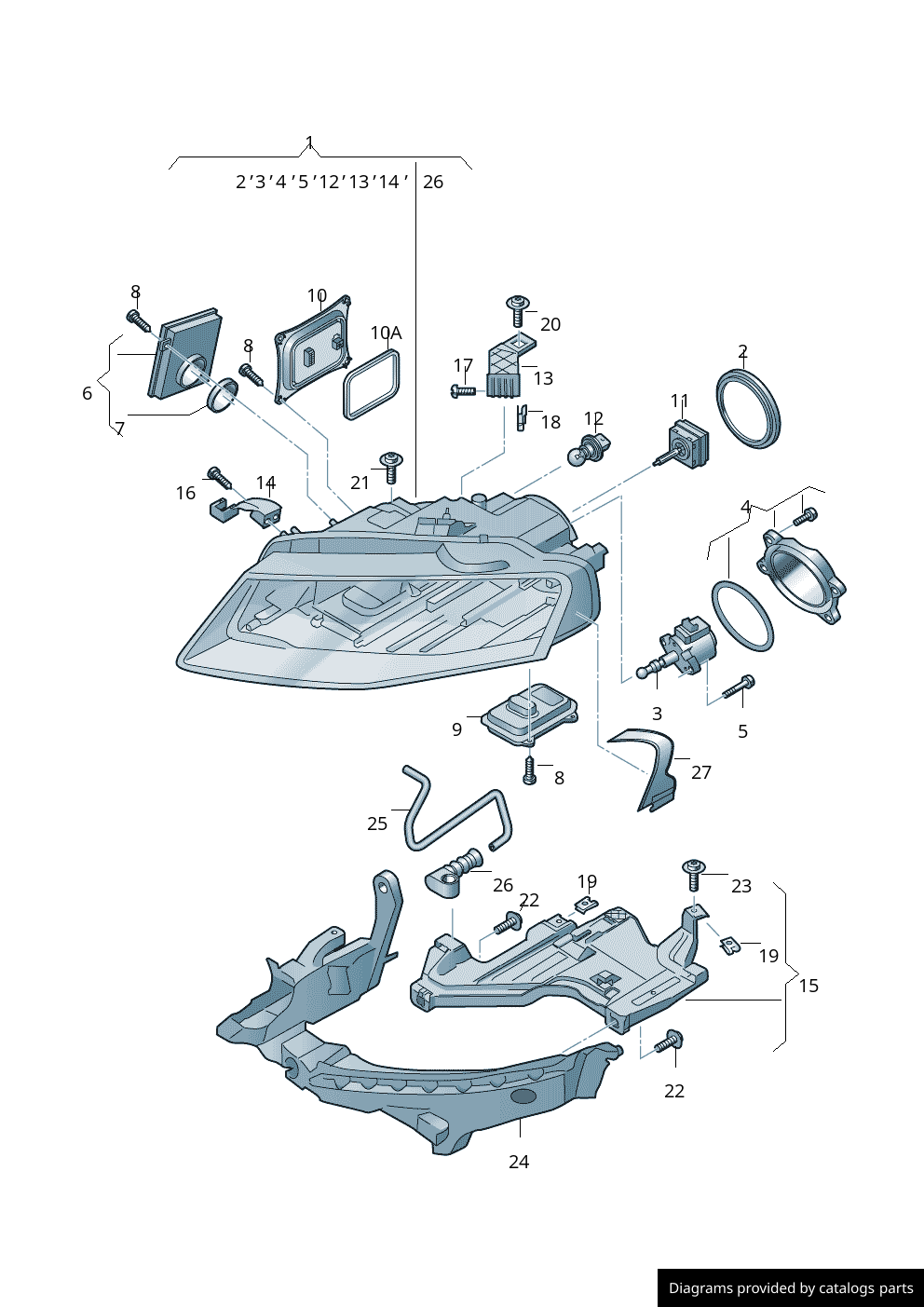 Car part diagram