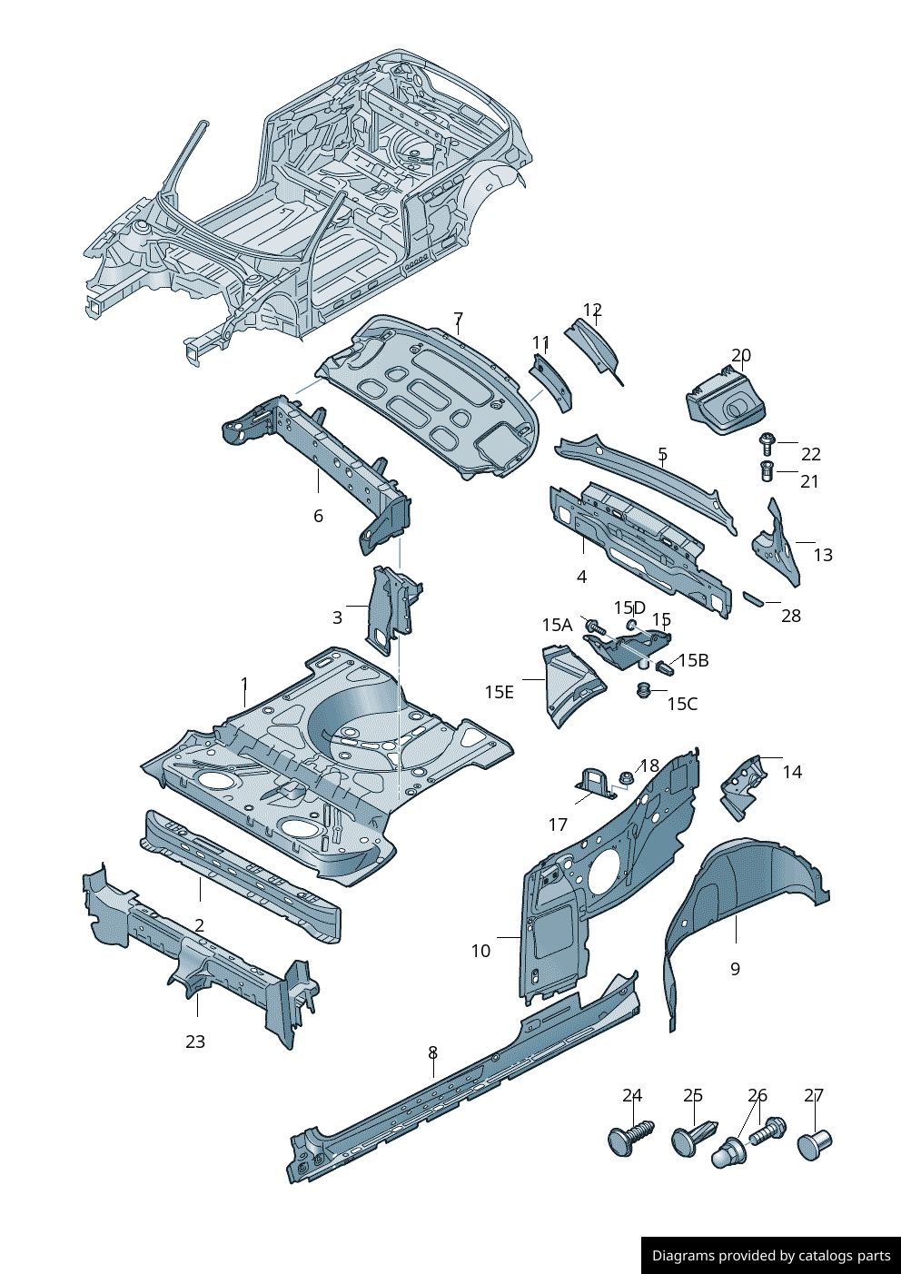 Car part diagram
