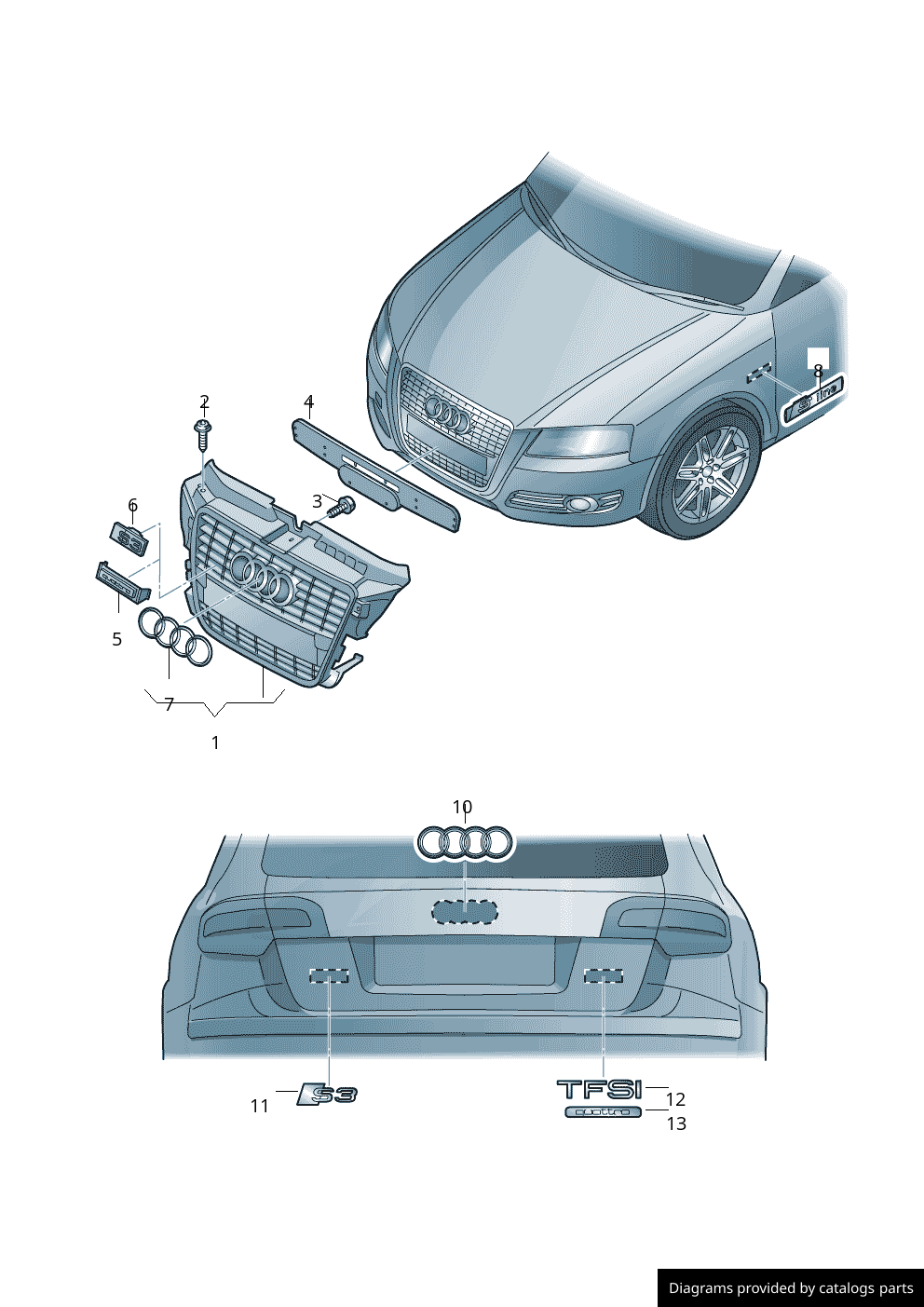 Car part diagram