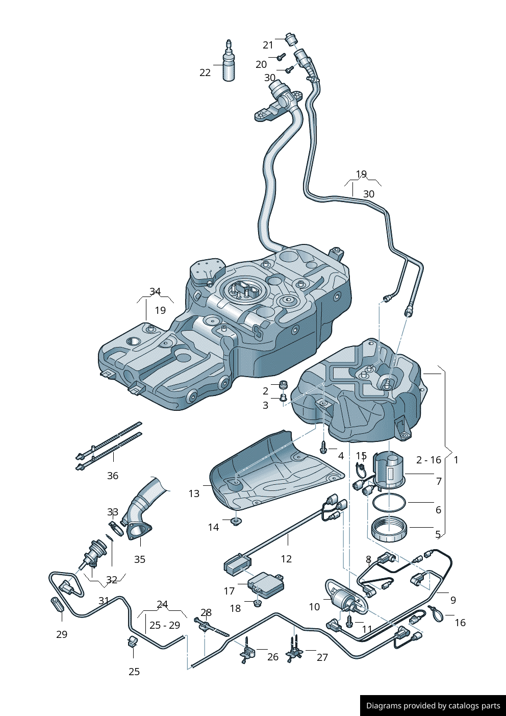 Car part diagram
