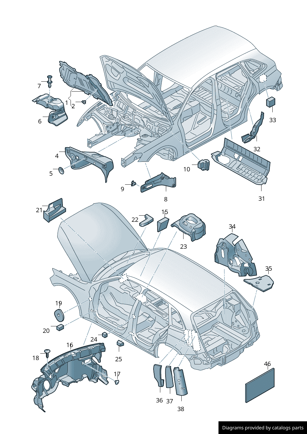 Car part diagram