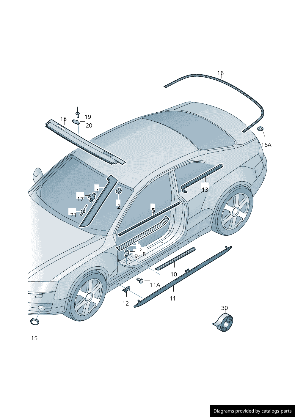 Car part diagram
