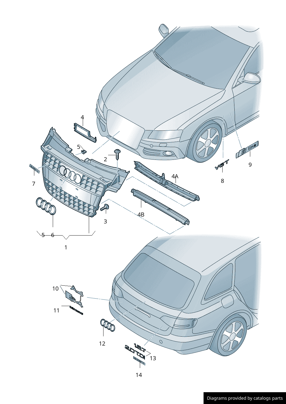 Car part diagram