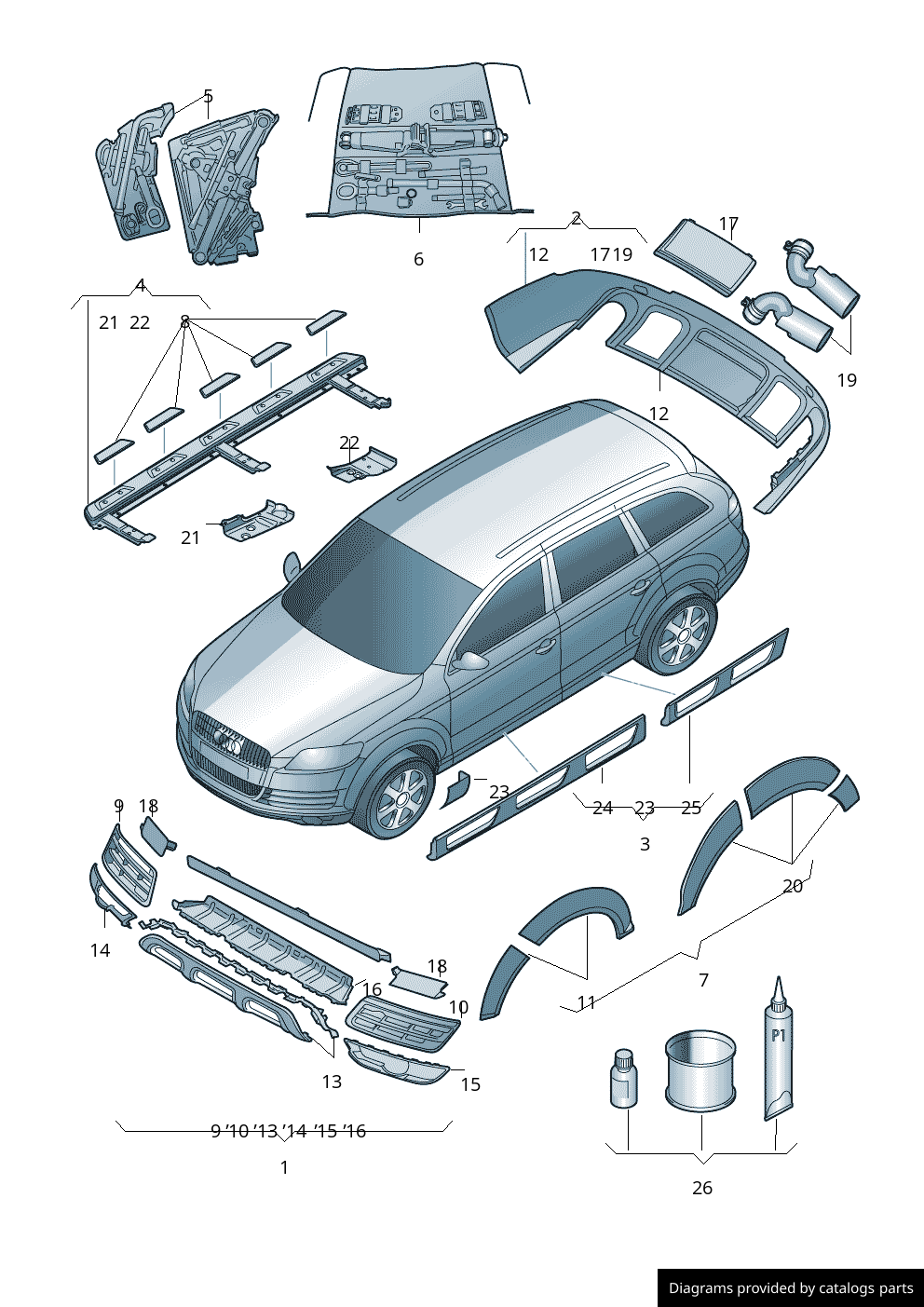 Car part diagram