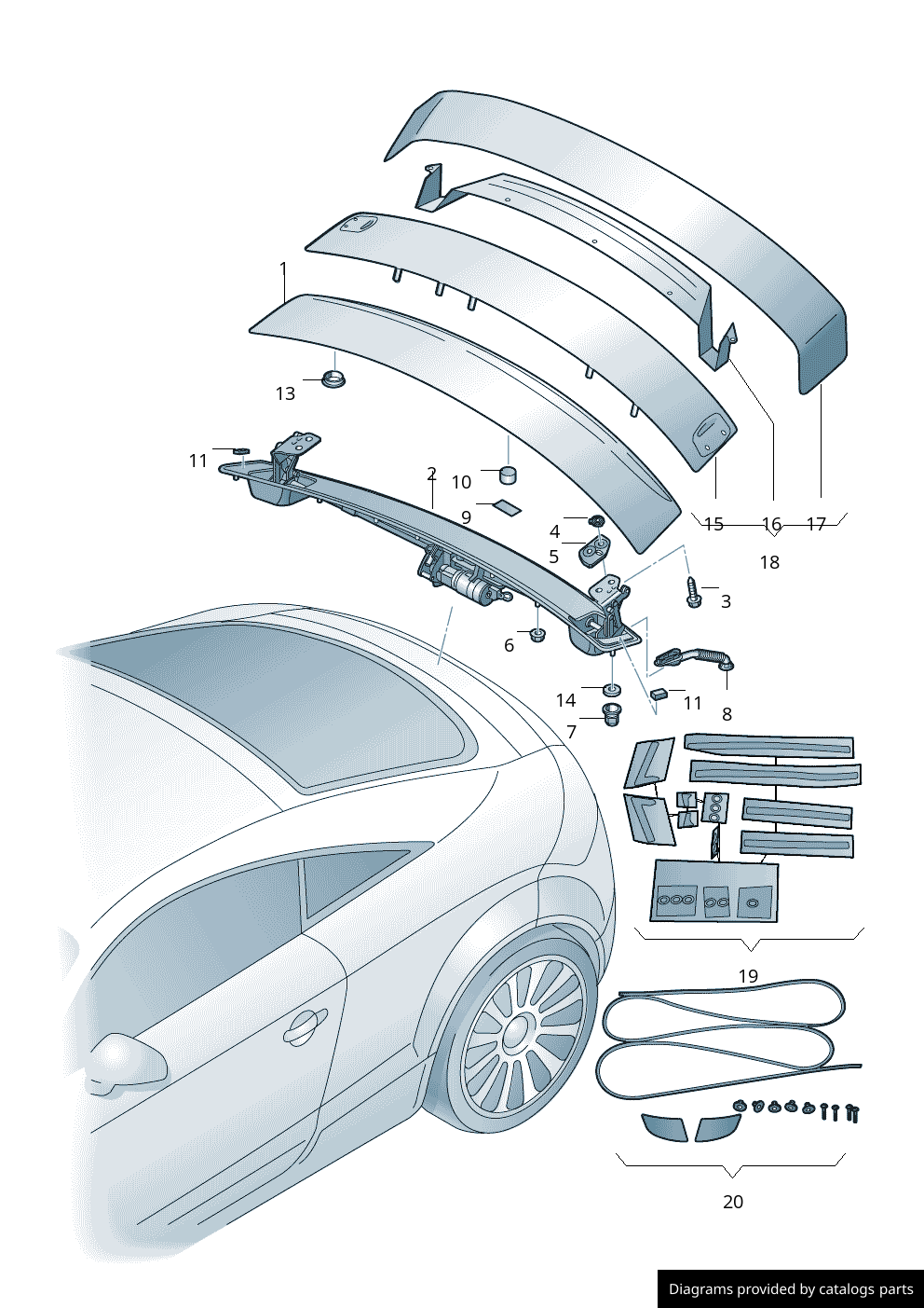 Car part diagram