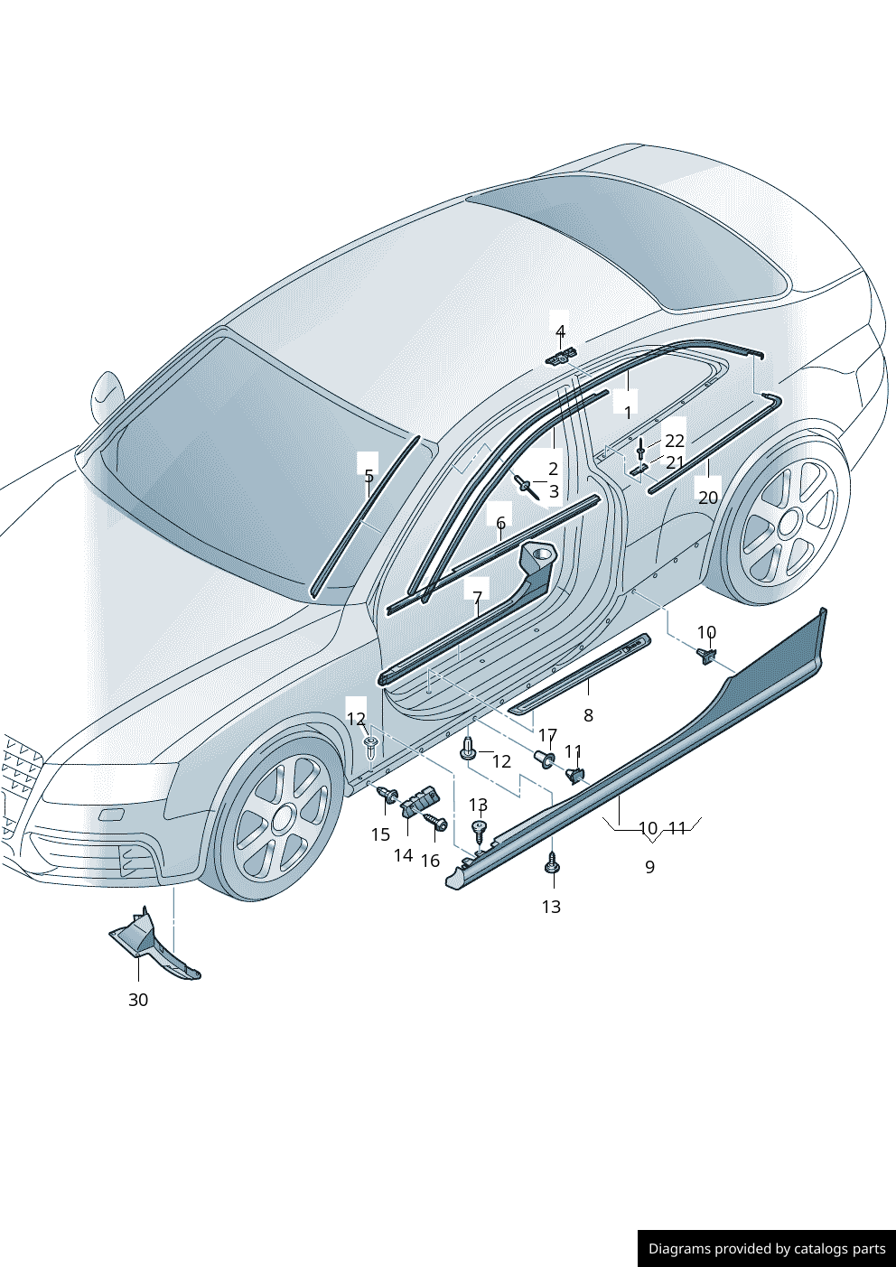 Car part diagram