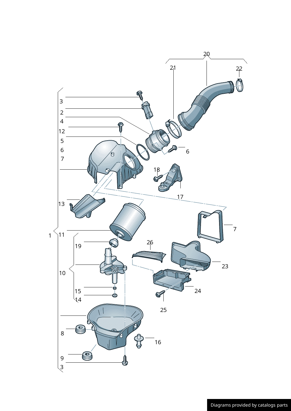 Car part diagram