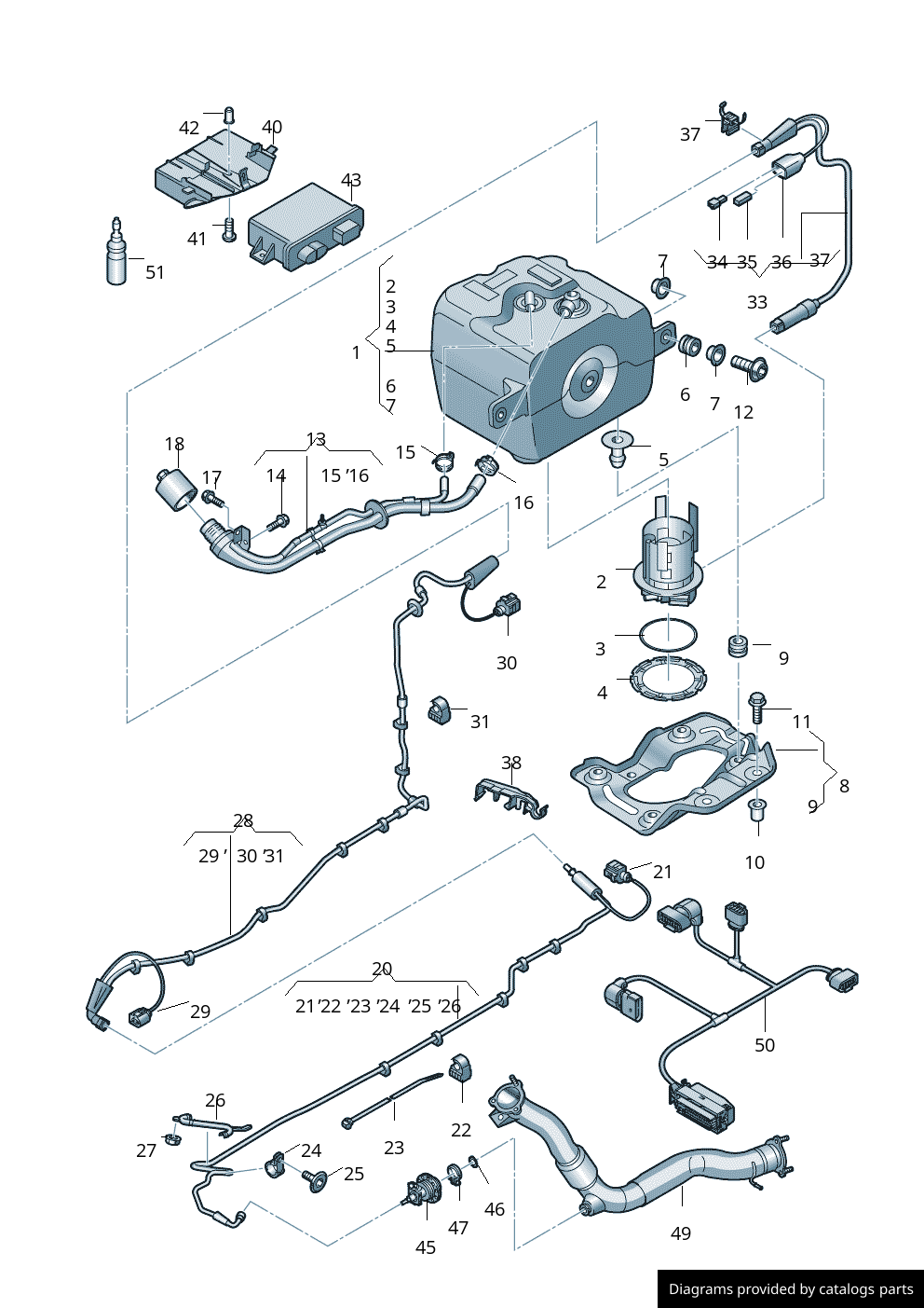 Car part diagram