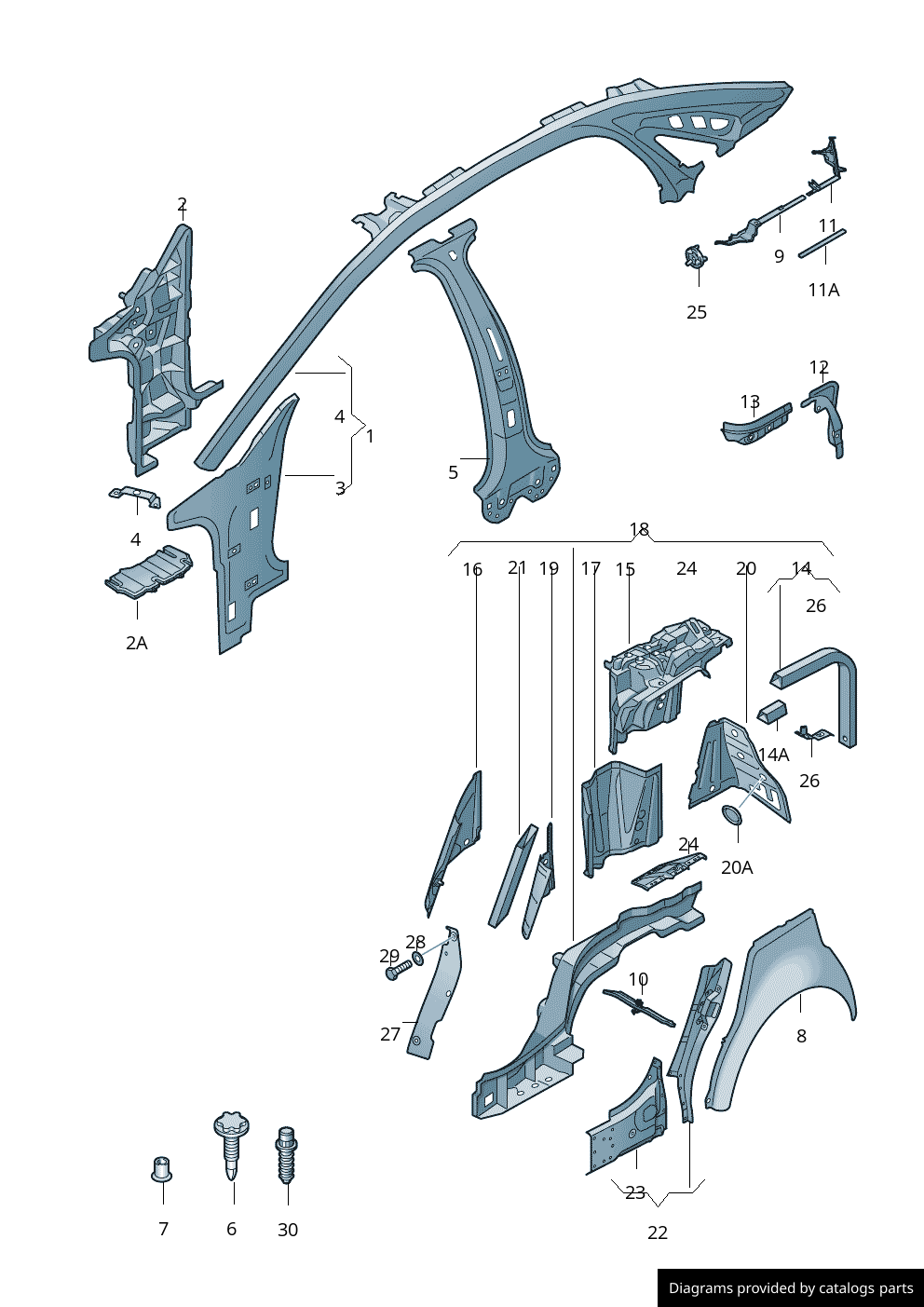 Car part diagram