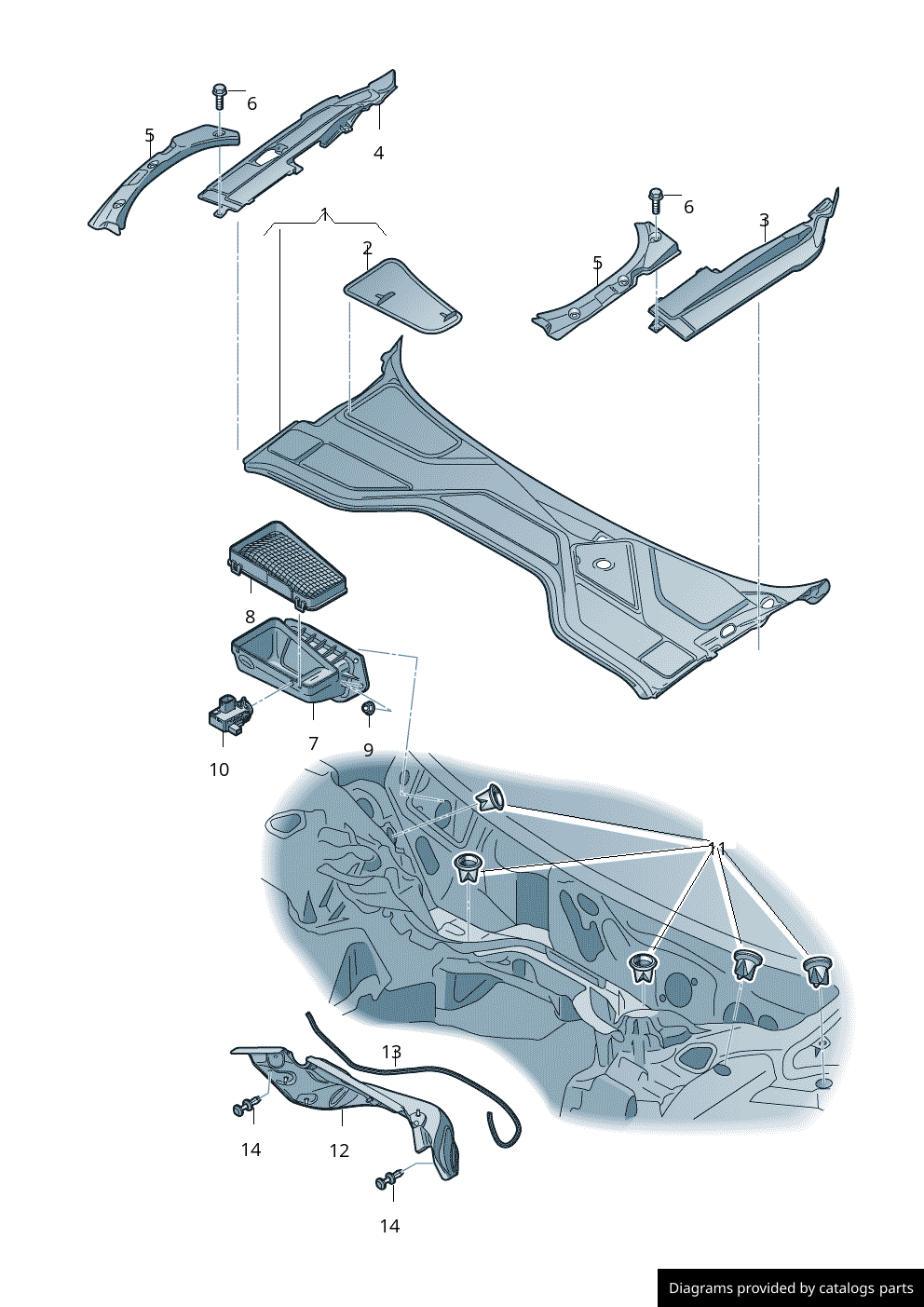 Car part diagram