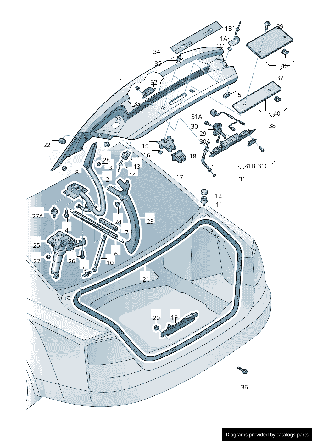 Car part diagram