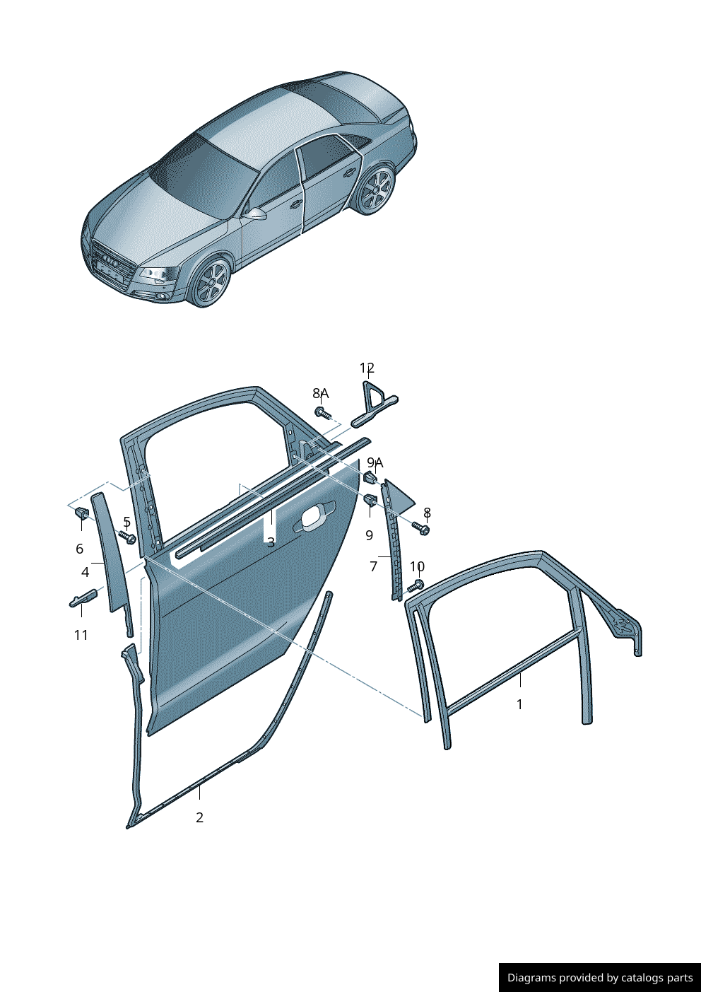 Car part diagram