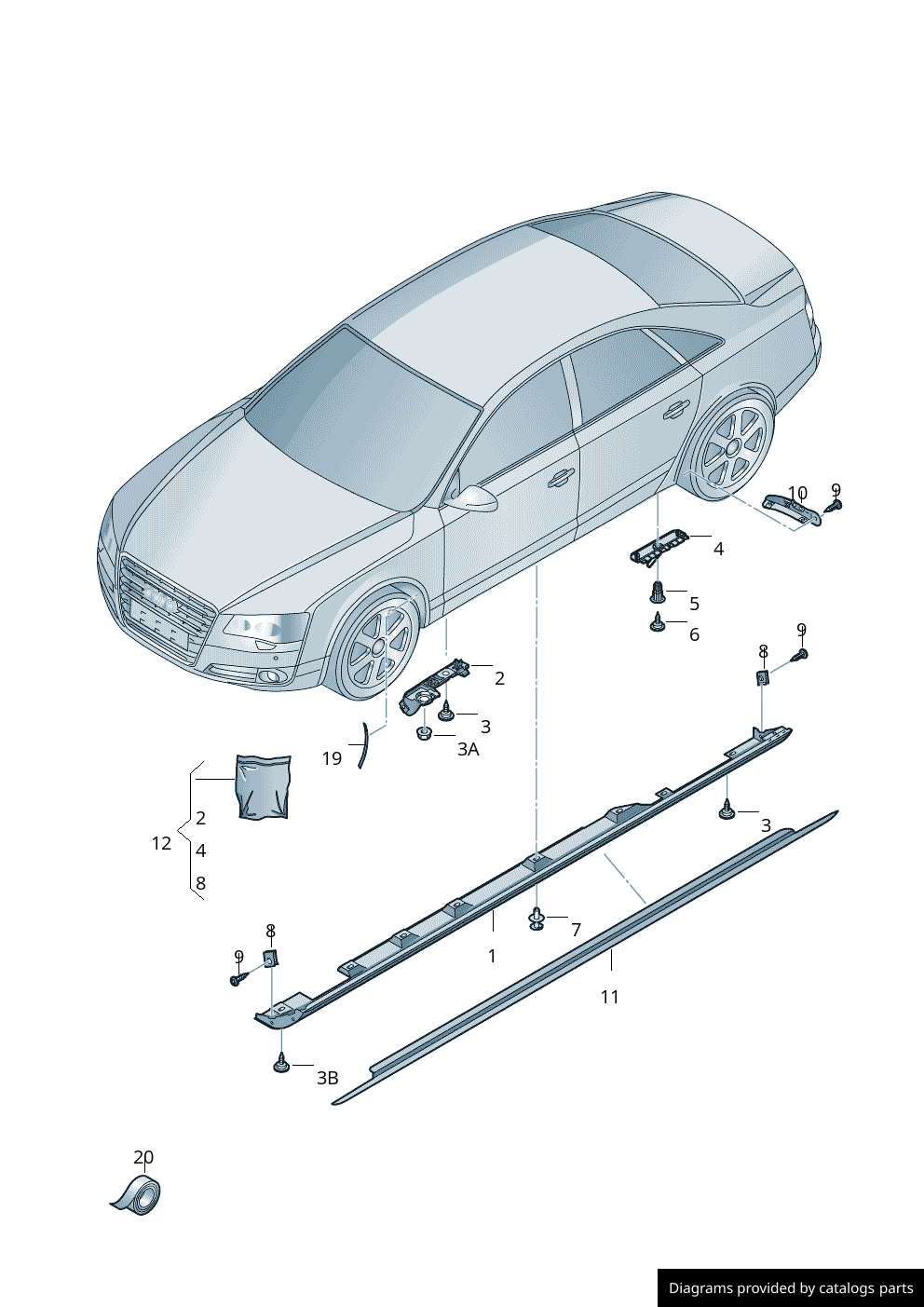 Car part diagram