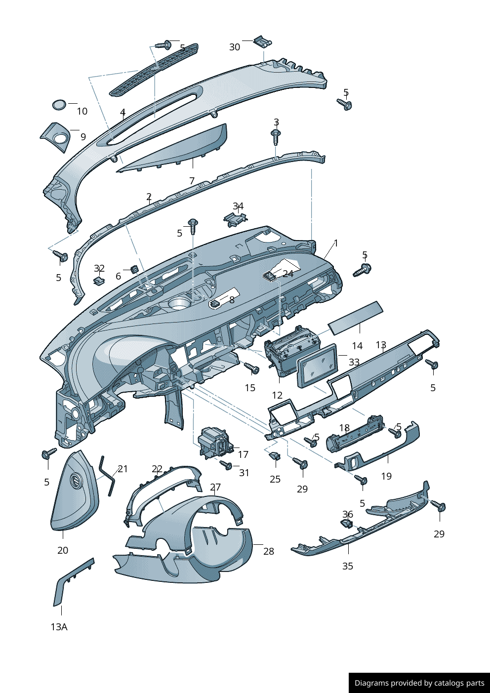 Car part diagram