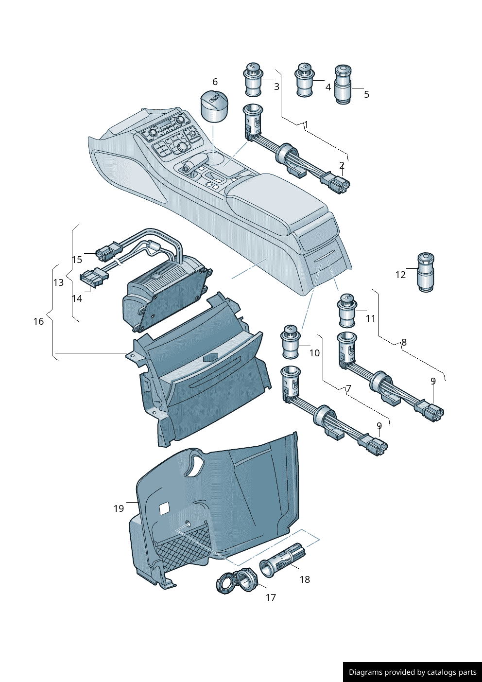 Audi Cigarette Lighter 4H0919303 LLLParts